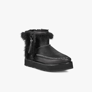 Ugg Fluff Punk Klassiska Stövlar Dam Svarta (761485XPI)